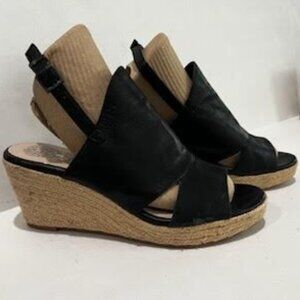 Vince Camuto Espadrilles Women's 9M Leather Black Casual